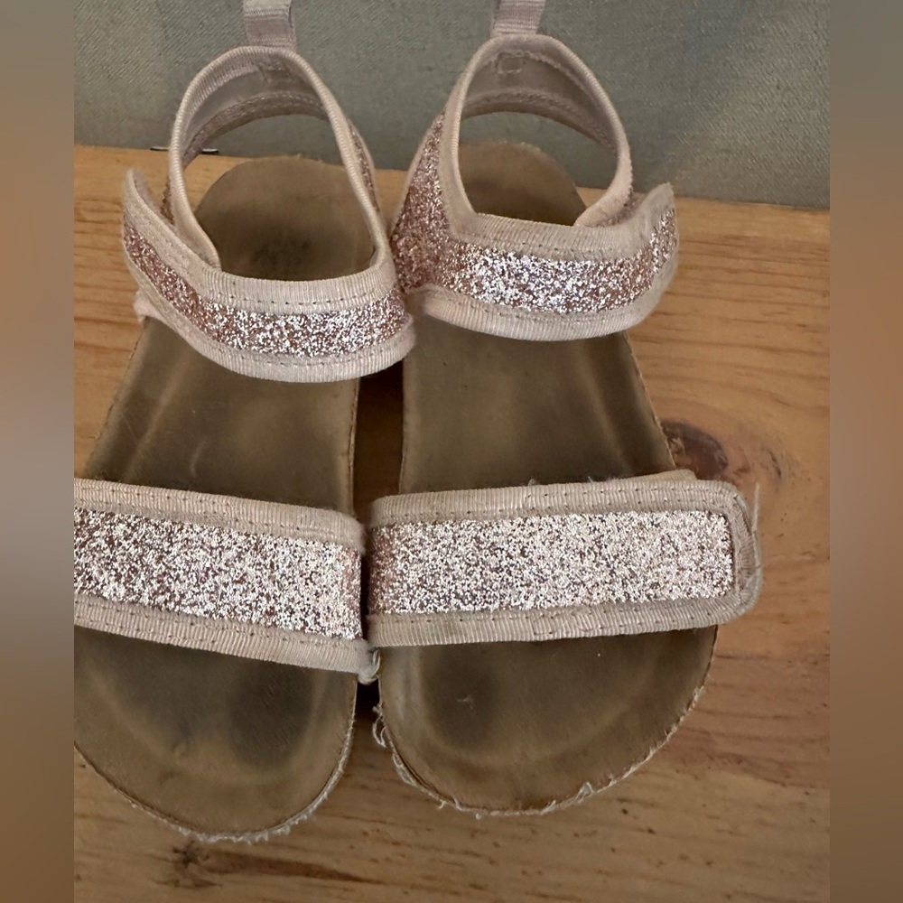 H&M Glittery Kids Sandals in Pink